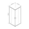 Душевой уголок Гарда (Garda) VSS-1G9012CLBN, 1200*900, брашированный никель, стекло прозрачное