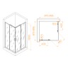 Душевой уголок RGW PA-31 (Прозрачное, 900x900)