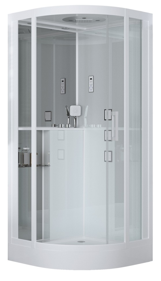Душевая кабина Grossman Cosmo GR141 (100x100x215) дверь раздвижная,4 места