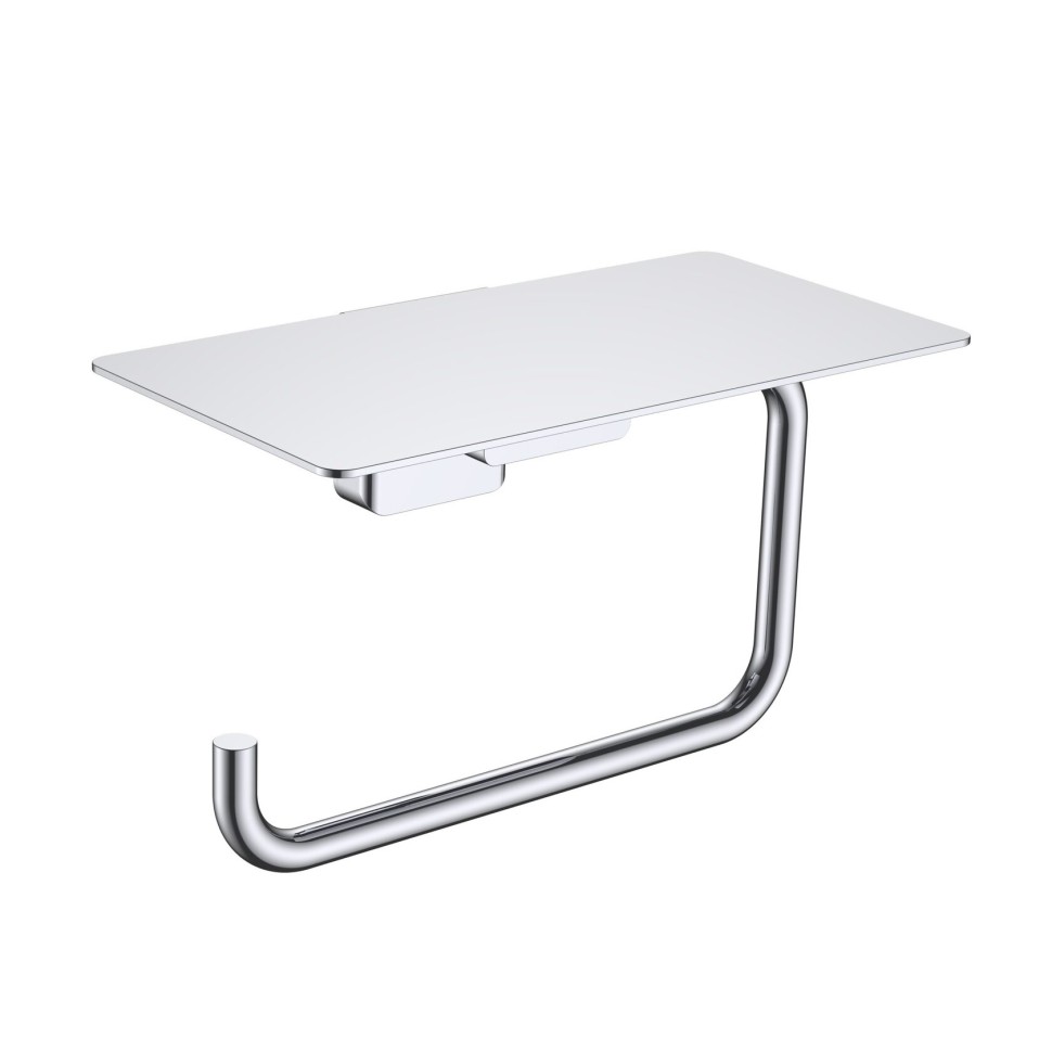 AQM7307CR Tivoli Держатель туалетной бумаги с полкой, хром