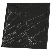 Душевой поддон квадратный RGW STE MB Черный мрамор 900x900