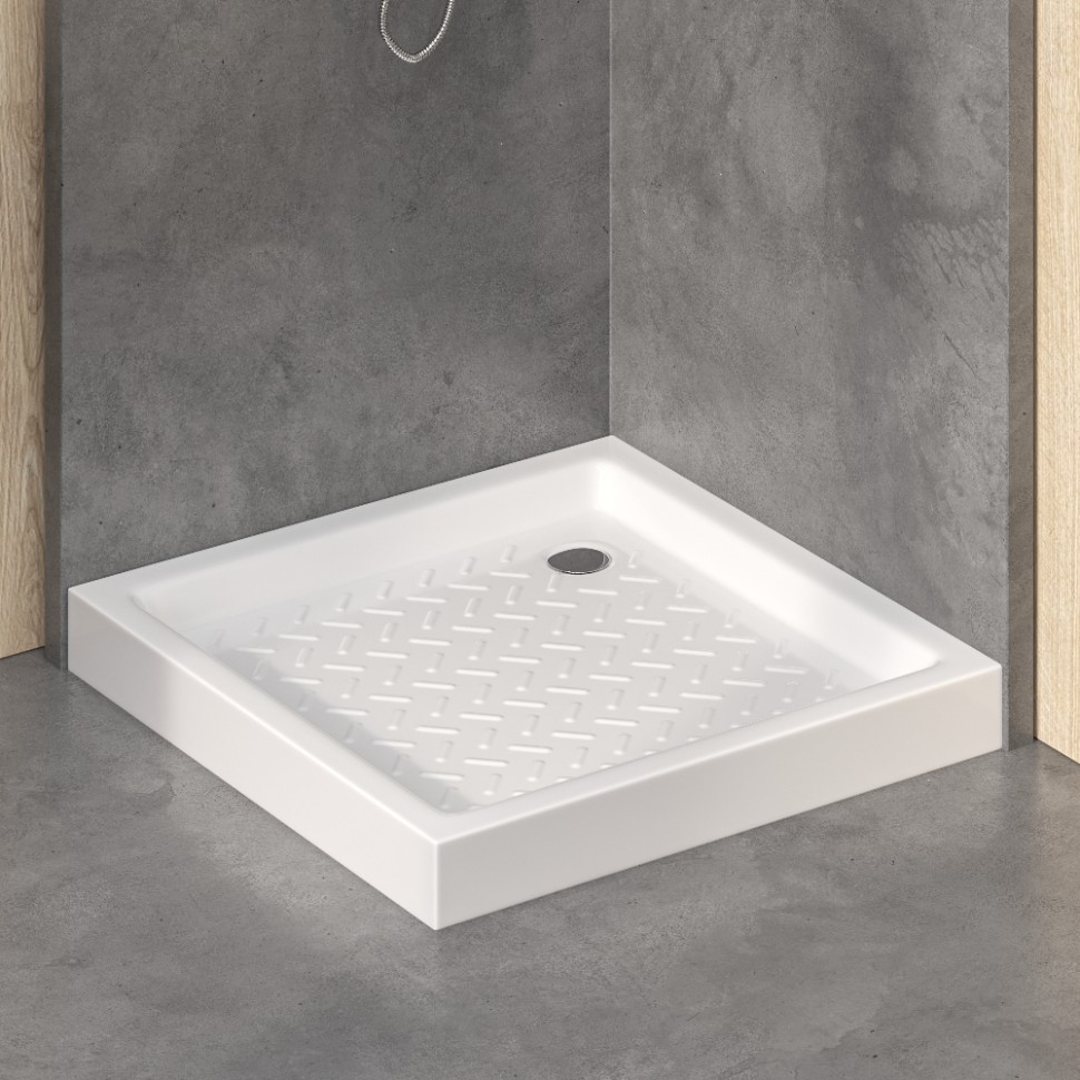 Поддон для душа квадратный керамический RGW CR (800x800)