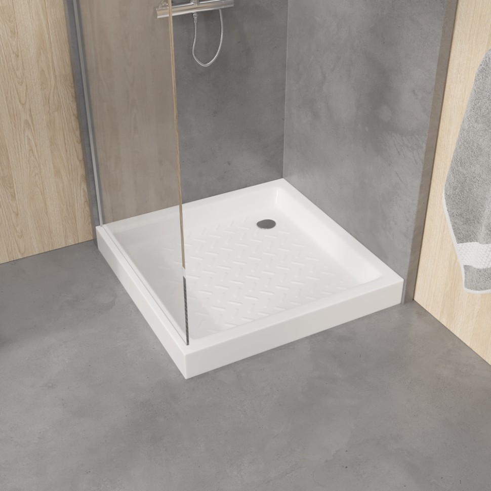 Поддон для душа квадратный керамический RGW CR (800x800)