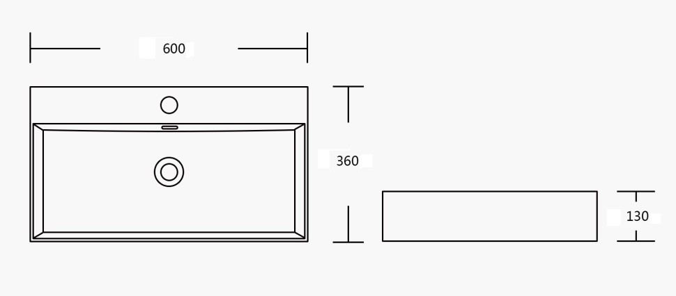 Раковина накладная MILLEAU Miel MU0094A-GW (белый глянец)