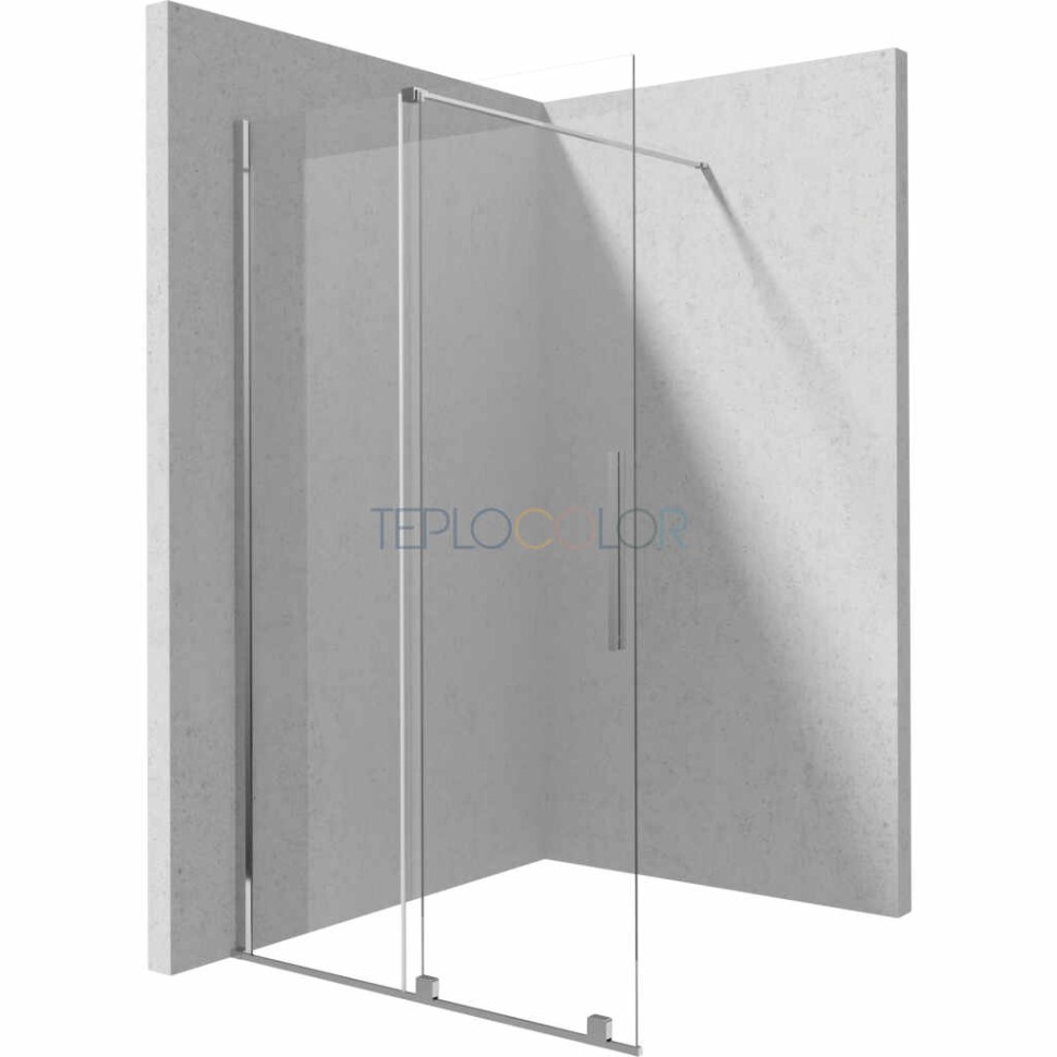Стенка для душа, walk-in, 100 см - раздвижные
