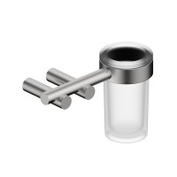 Стакан для зубных щеток с держателем ABBER Osten 316 AA1860BST брашированная сталь