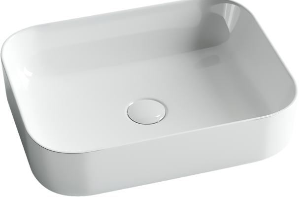 Умывальник чаша накладная прямоугольная Element 500x390x130мм