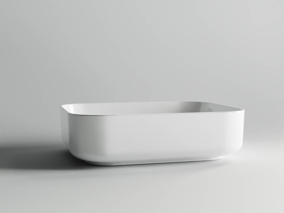 Умывальник чаша накладная прямоугольная Element 500x390x130мм