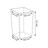 Липпе (Lippe) WB-450-L Плетеная корзина для белья с крышкой