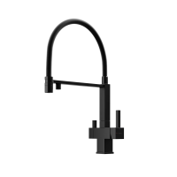 Смеситель для кухни SANCOS Moro с возможностью подключения фильтра для воды, цвет матовый черный, арт. SC4006MB