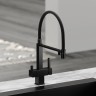 Смеситель для кухни SANCOS Moro с возможностью подключения фильтра для воды, цвет матовый черный, арт. SC4006MB