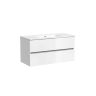 Тумба подвесная SANCOS Urban 990х450х550, c двумя ящиками оснащенными доводчиками, белый глянец , арт. UR100W