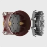 AQM8801MB Встраиваемый термостат с регулировкой напора на 2 потр., черный матовый
