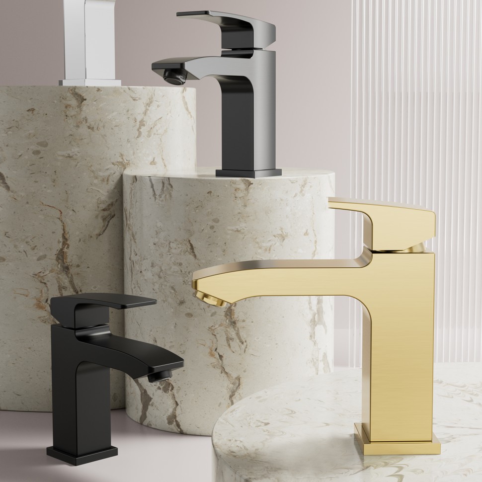 Смеситель Raglo для умывальника черный