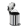Ведро-контейнер BERGES для мусора с педалью 5 л, микролифт,хром