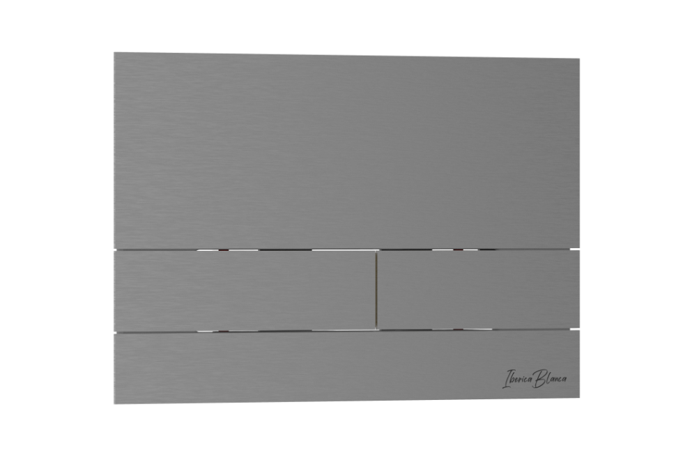 Комплект 2в1 IBERICA BLANCA инсталляция SILENCIO, кнопка смыва INOX-S вороненая сталь (IB001.016.02)