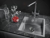 Смеситель для кухни SKALEN, нержавеющая сталь, Sk213020-SS(BS), Paulmark