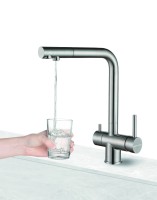 Смеситель для кухни SKALEN, нержавеющая сталь, Sk213020-SS(BS), Paulmark