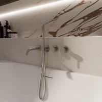 Смеситель для ванны Groove VBTW-4G1BN, встраиваемый, брашированный никель