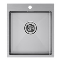 Мойка нерж. сталь KRONER 45, PM214551-BS, брашированная нерж. сталь, 450х510мм, Paulmark