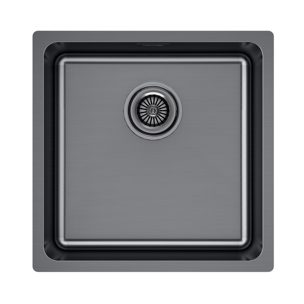 Мойка YUNI 44 UNI, нерж. сталь, YU44-GM, вороненая сталь, 440х440мм, Paulmark