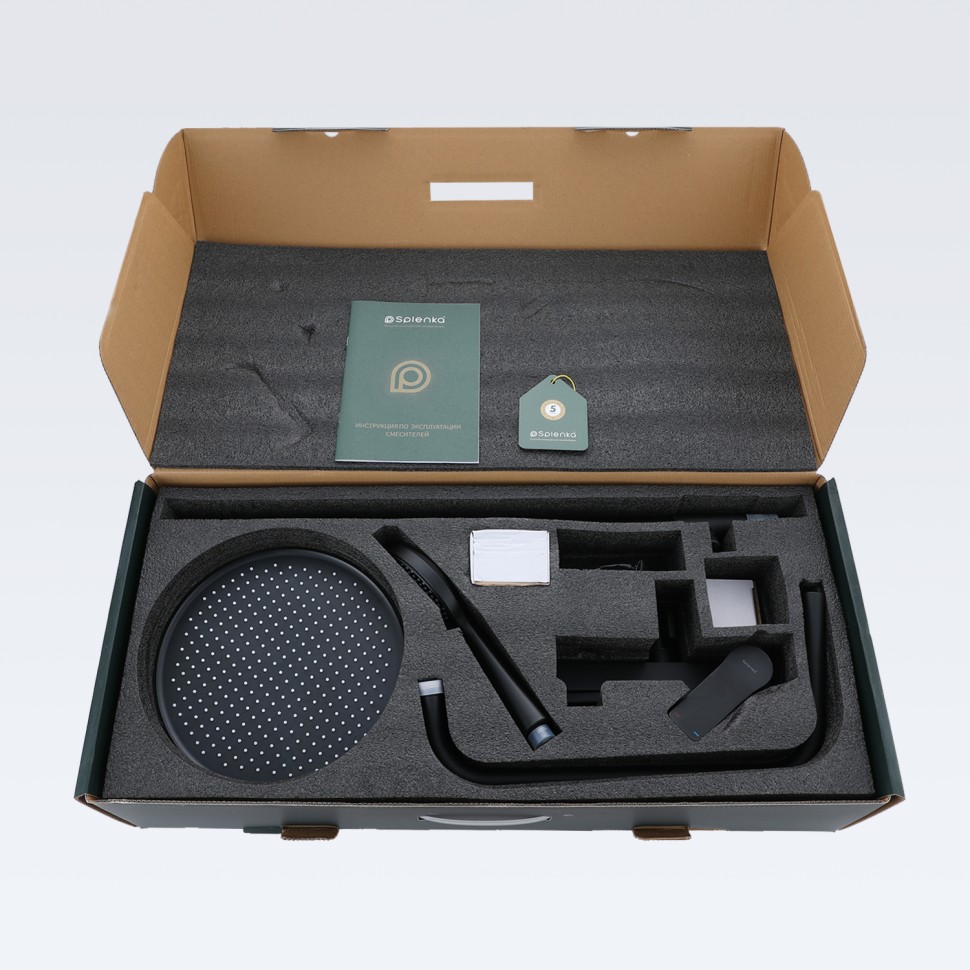 Душевая система Splenka для ванны и душа S04.24.06 Черный