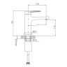 Смеситель Splenka для умывальника S50.10.06 Черный