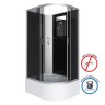 Душевая кабина Niagara Classic NG-2510-14LBK (120х80х200) высокий поддон(40см),стекло тонированное,4 места