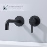 Смеситель Splenka встраиваемый для умывальника S221.11.06 Черный