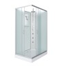 Душевая кабина Niagara Classic NG-43085-14QBKTG (100х80х210) низкий поддон(13см),стекло матовое,3 места