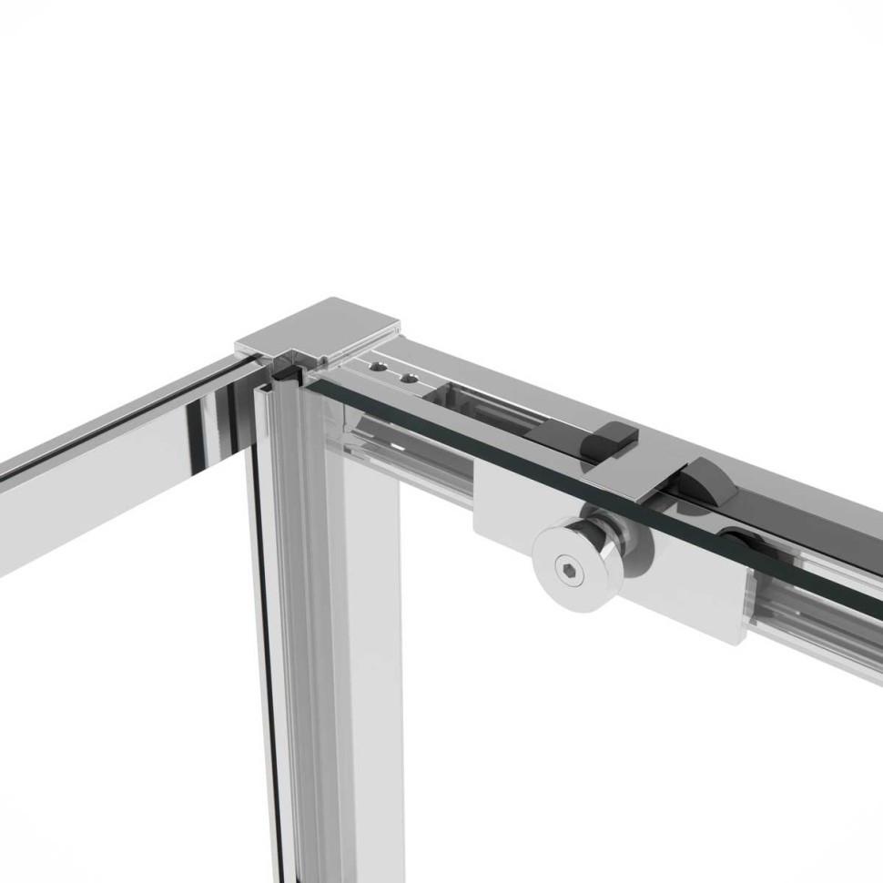 Душевой уголок Слим Софт (Slim Soft) VSR-1SS9012CLBN, 1200*900, брашированный никель, стекло прозрачное