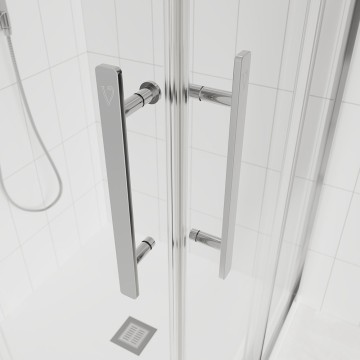 Душевой угол Veconi Evo 300 CH, 1100х900x1950, хром, прозрачное стекло