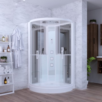 Душевая кабина Grossman Cosmo GR142 (120x120x215) дверь раздвижная,5 мест