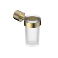 Стакан для зубных щеток с держателем ABBER Osten 316 AA1861BG брашированное светлое золото