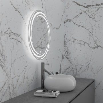Зеркало ARMA D800 (800*800*45) LED с сенсорным выключателем