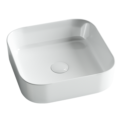 Умывальник чаша накладная квадратная Element 385x385x135мм