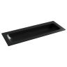 Раковина накладная мебельная Grace прямоугольная, без отверстия под смеситель 1210x457x137 мм, цвет черный матовый, арт. CN7016MBwx