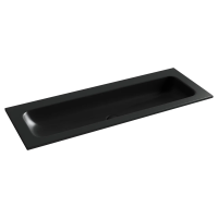 Раковина накладная мебельная Grace прямоугольная, без отверстия под смеситель 1210x457x137 мм, цвет черный матовый, арт. CN7016MBwx