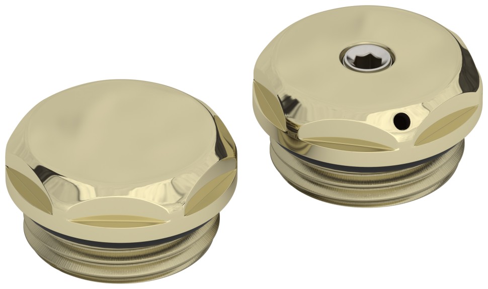 Спускной клапан с заглушкой d 25 мм (G 1/2" НР)