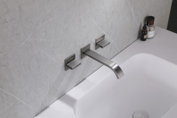 Смеситель ABBER Wasserfall AF8612NG для раковины скрытого монтажа, никель