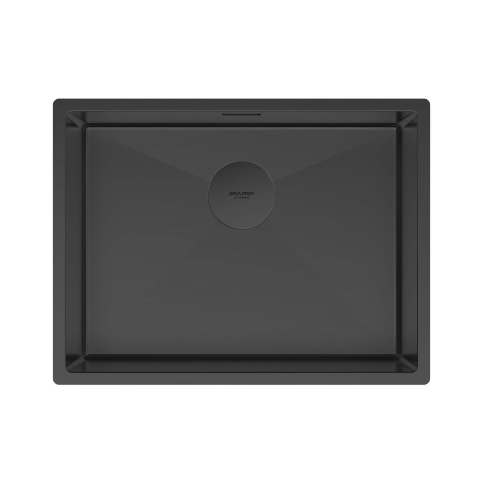 Мойка нерж. сталь NEXT 58 UNI, PM215844-MBN, матовый черный, 580х440мм, Paulmark 1,2мм
