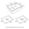 Мойка нерж. сталь NEXT 58 UNI, PM215844-MBN, матовый черный, 580х440мм, Paulmark 1,2мм