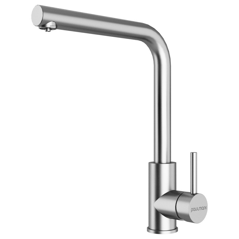 Смеситель для кухни TWIN, брашированная сталь, Tw213622-BS, Paulmark