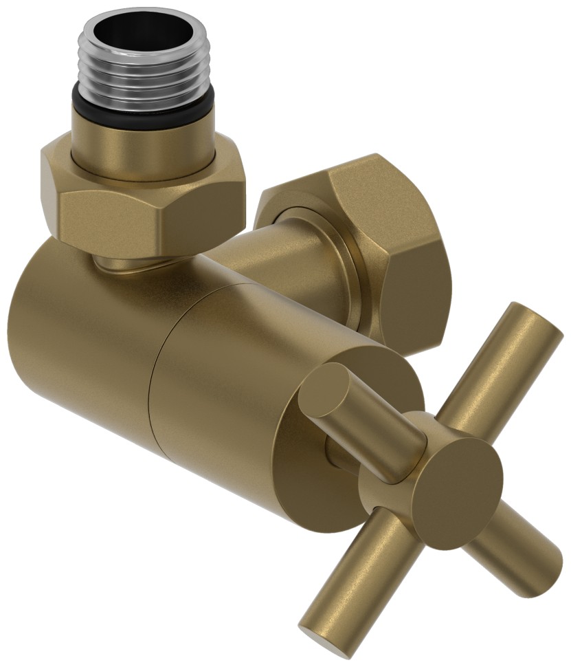 Вентиль 3D левый крест (G 1/2" НР х G 3/4" НГ)