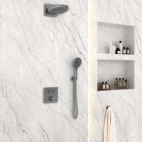 Душевой комплект VSFW-4I211GM встраиваемый, вороненая сталь