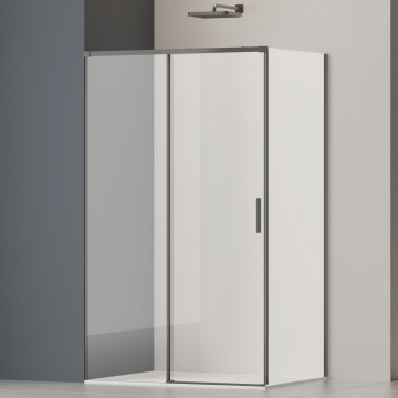 Душевой уголок Софт 2 (Soft 2) VSR-3SO28012CLGM, 1200*800, вороненая сталь, стекло прозрачное
