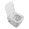 Унитаз подвесной с сиденьем, функцией биде и смесителем BelBagno DUE BB3103CHR-BS/SC