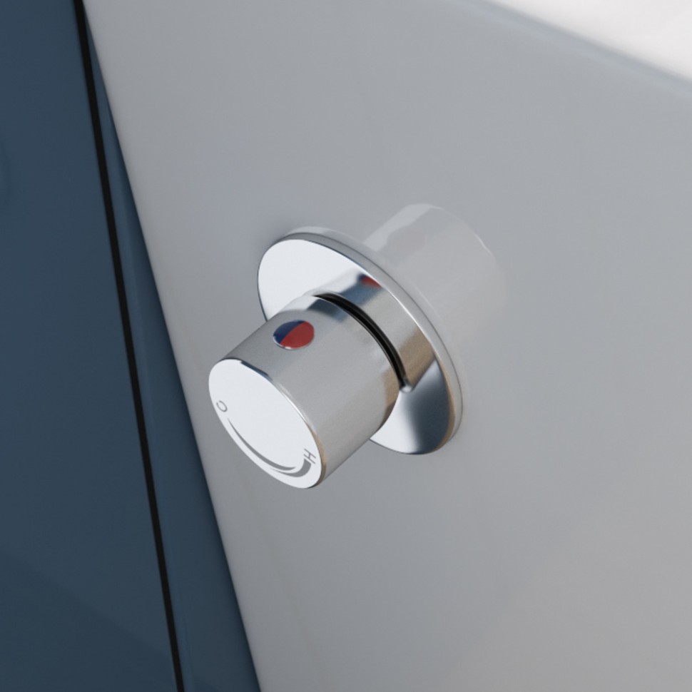 Унитаз подвесной с сиденьем, функцией биде и смесителем BelBagno DUE BB3103CHR-BS/SC