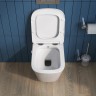 Унитаз подвесной с сиденьем, функцией биде и смесителем BelBagno DUE BB3103CHR-BS/SC
