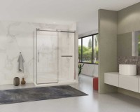 Душевой уголок Como Soft VSR-1CS8014CL, 1400*800, хром, стекло прозрачное